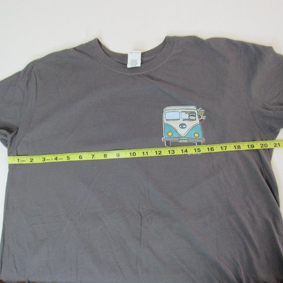 Adult Gray Breckenridge, Colorado Camper Van Adventure Graphic T-Shirt Size L - Picture 6 of 7